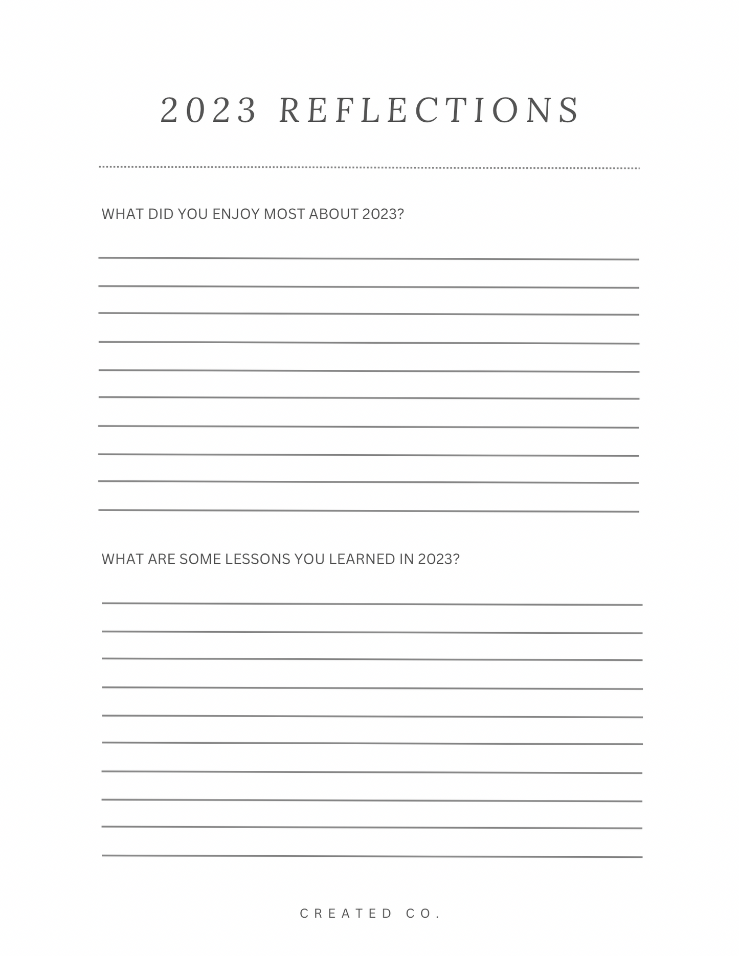 CREATED Digital Planner 2024 - FREE