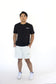 'CREATED IN HIS IMAGE' ash heather grey shorts
